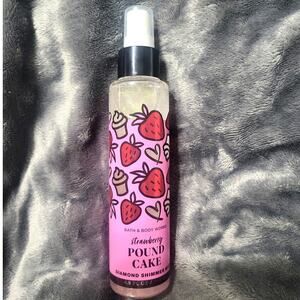 Bath & Body Works Strawberry Pound Cake Diamond Shimmer Mist - NEW
